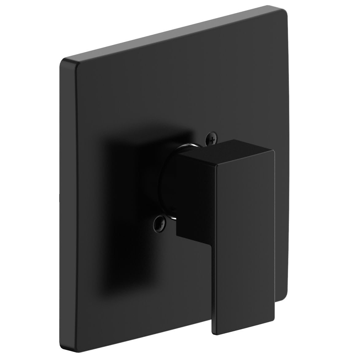 Garniture de douche noir mat Karsen II, robinetterie haut de gamme au design contemporain