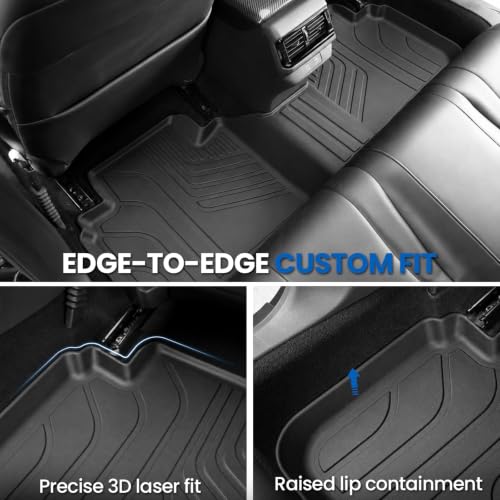 Image of Floor Mats for Honda Accord 2023-2026 Hybrid & Gas, w /Cargo Mat | Full Protection Mat Set with Cargo Liner, All Weather TPE, Non Slip & Odorless & Scratch Proof, 11th Gen Accord Accessories