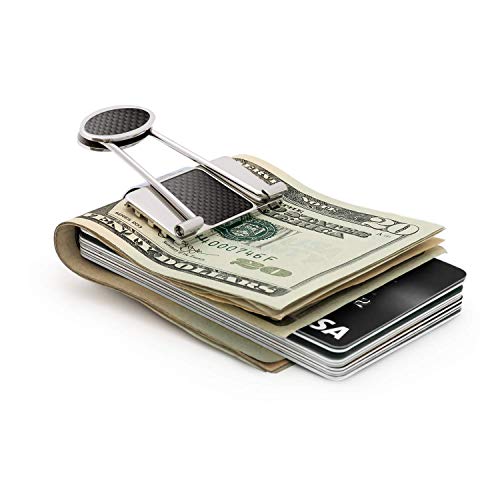 Image of Speidel Stainless Steel Ionic Plated Metal Money Clip for Men, Bill Binder Clip, Wallet, Credit Card Holder, Minimalist Slim Money Clip