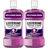 LISTERINE Total Care Zahn-Schutz 500 ml - Testsieger Stiftung Warentest, 6 in 1 Wirkung, 24h frischer Atem, schützt gegen Karies und Zahnfleischprobleme, antibakterielles Mundwasser (Packung mit 2)