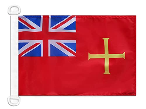 AZ FLAG Guernsey Civil Ensign Boat Flag 12x18 in Plastic Rings