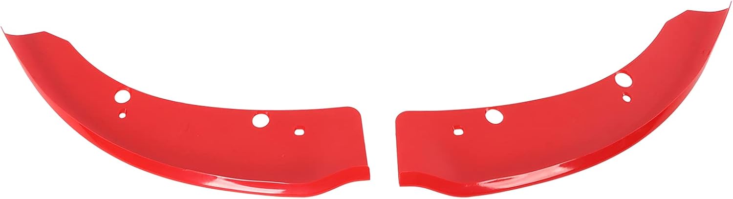 2pcs front bumper lip splitter protector for 2015–2020 – red polypropylene aerodynamic splitter with nodrill installation (red)