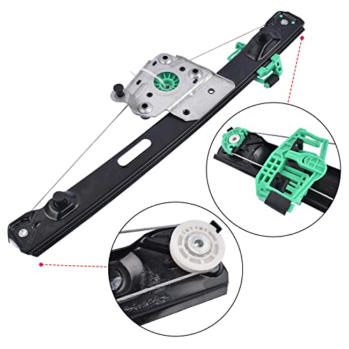 Huiruhy Fensterheber Hinten Links 51357140589 Kompatibel mit 3er E90 E91 316 318 320 325 330 335 2004-2012 749-468