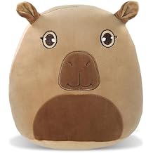 DolliBu Snug-Mooshies Capybara Stuffed Animal Plush Toy - Wild Life Super Squishy Soft Animal Friend for Girls and Boys, Medium Huggable Cute Plush for Kids Play, Cuddling and Decoration - 10 Inches