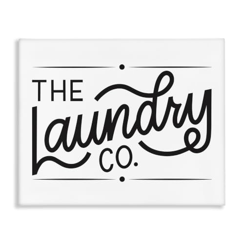 Stupell Industries 'Laundry Co. Bold Cursive Typography Sign'| Canvas Art