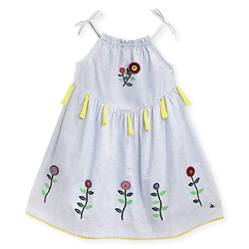 Image of Cotton Blend Kids Halter Neck A-Line Dress