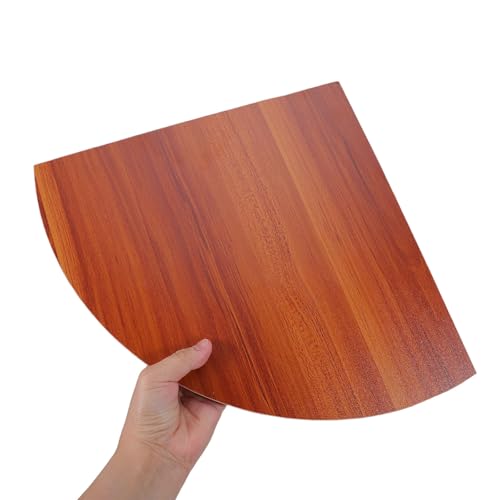Estantería esquinera de madera para sala, mueble triangular de baño Amosfun 6