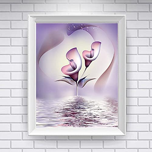 Broderie diamant lys calla, le kit de loisir créatif parfait comme cadeau original et créatif