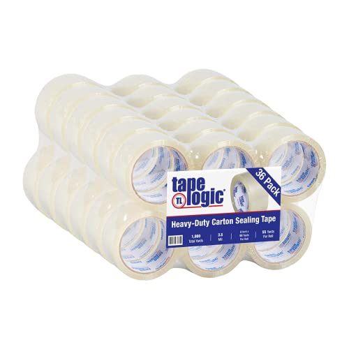 Aviditi Packaging Tape For Boxes, 2In X 55 Yards, 3.5 Mil, 36-Pack | Clear Acrylic Tape Strong For Packing, Mailing, Boxing, Package, Shipping, Moving, Home And Office, Bulk Refill For Dispenser #TOP26