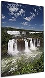 Wallario Leinwandbild Iguazu-Wasserfälle - Wandbild 60 x 