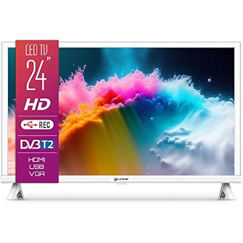 Televisor Grunkel 24 Pulgadas LED HD Ready TDT Alta Definición T2 Blanco Cover