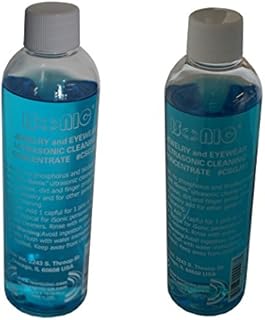 iSonic - CSGJ01x2 CSGJ01-8OZx2 Ultrasonic Jewelry/Eye Wear Cleaning Solution Concentrate (Pack of 2)