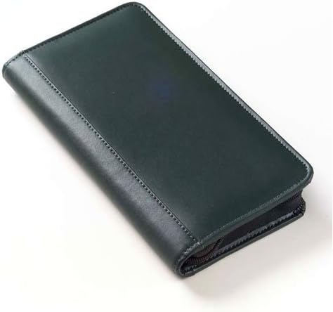 Colored Leather Passport Wallet Color: Green - Closeout