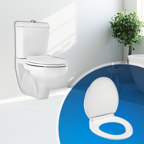 Image of Parryware Solid Toilet Seat Cover (Standard Size, Ultra White) I Polypropylene Round Seat Cover | E80941C
