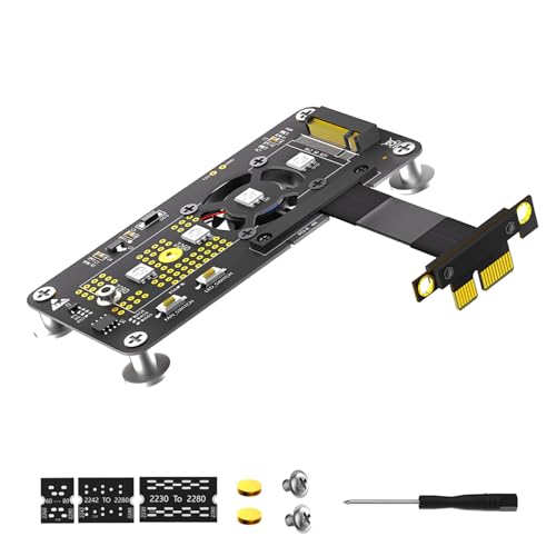Tarjeta adaptadora NVME a ranura PCIE 3.0 1X velocidad rápida con cable flexible