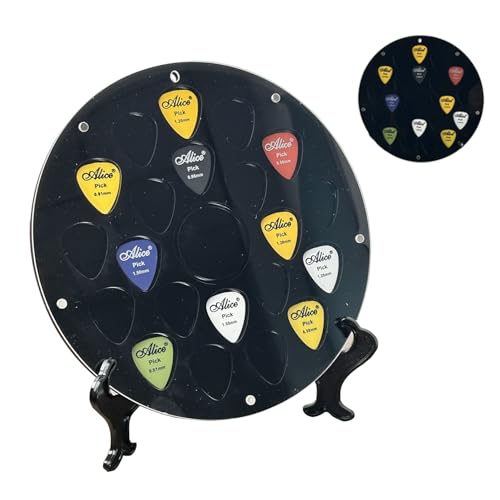 guitar pick display guitar pick holder wall mount Guitar Pick Display Case Holder for 21 picks guitar picks storage organizer stand