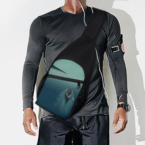 Mochila deportiva de hombro cruzado casual para senderismo miniatura 7