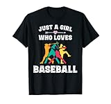 Just A Girl Who Loves Baseball-Geschenke für Teenager-Mädchen T-Shirt