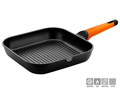 Braisogona Monix Magma Grillpfanne aus Aluminiumguss, antihaftbeschichtet, 28 cm