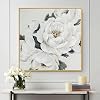 Canvas Schilderijen Witte Bloem Abstracte Muur Foto voor Woonkamer Home Decor Cuadros 50x50cm (20x20in) Frameloos