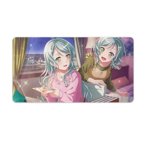 氷川紗夜 マウスパッド ゴム製 防水材質 滑り止め 耐久性良い 薄型 ゲーミング用 オフィス用 手首クッション 萌えグッズ かわいい ゲームキャラクター