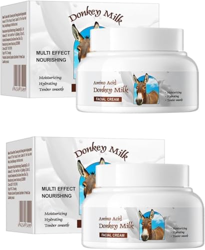 Crema iluminadora de leche de burra premium con ácido hialurónico puro