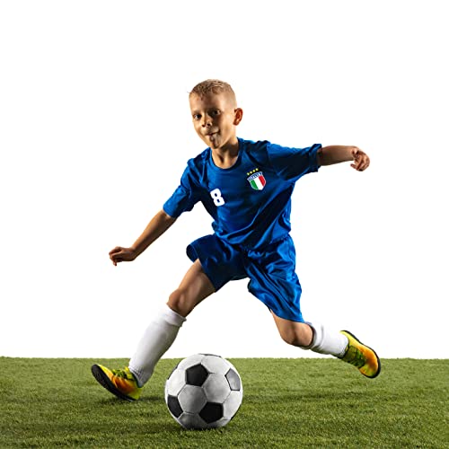 lepni.me Italy Soccer Kid’s Shirt, Italian Football Lover Gift, Your Name & Number, European Championship World Cup 20223