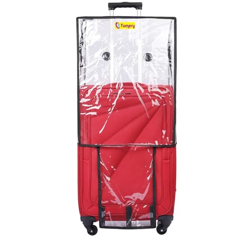 Image of Transparent Protective Zipper PVC Dust Proof Cover for Luggage /Suitcase Trolley Bags for All Brand (for Soft Luggage, 24 Inch)
