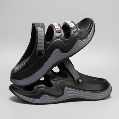 Fashionable and Comfortable Men's Open - Toe Slippers, Made of Lightweight and Soft EVA Material, Cloud - Like Slides, Beach Sandals for Casual Outings and Home Use2