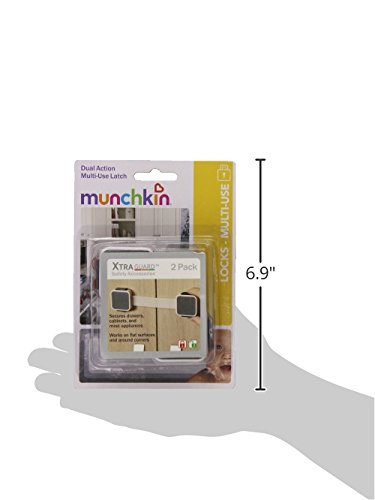 Munchkin Xtraguard Dual Action Multi Use Latches, 2 Count (Pack of 2)