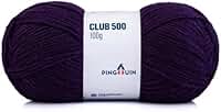 Fio Pingouin Club 500 100g, Lã 100% Acrílico Tex 500 para Tricô e Crochê, Fio Encorpado de Inverno, Diversas Cores, Acabamento Premium (Formosa)