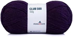 Fio Pingouin Club 500 100g, Lã 100% Acrílico Tex 500 para Tricô e Crochê, Fio Encorpado de Inverno, Diversas Cores, Acabamento Premium (Formosa)