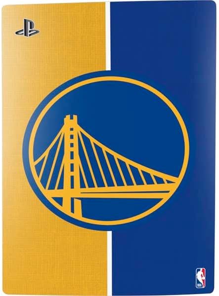 Skinit Decal Gaming Skin Compatible with PS5 Bundle - Officially Licensed NBA Golden State Warriors Canvas Design