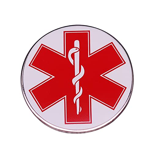 Preisvergleich Produktbild Star of Life Brosche Kupfer Schlange Wrap Badge