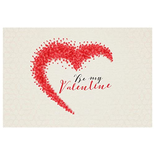 Sets de table pour protéger la table de la chaleur Creative Hearts Be My antidérapant 6x - 2