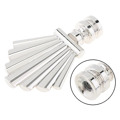 Image of RTNLIT Lamp Finial Cap Knob 2.8 Inch Tall Lamp Finials Decorative Alloy Finials for Lamp Shades, Tapped 1 /4-28 Lamp Knob Replacement, Silver