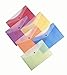 Filexec 50002-1597 1597, 2 Tone, Poly Envelope, Snap Button, Letter Size, Set of 12 in 6 Asst. Colors, 2 Ea Blueberry, Strawberry, Grape, Lime, Lemon, Tangerine