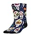 Meaudiwes Fashion Dress Decor Socks, Comfortable Work Leisure Sports Socks For Girls And Boys Day Dead Cool Mexican Sugar Skull