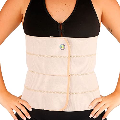 Faixa Abdominal com Quatro Painéis, Ortho Pauher, Bege, Médio