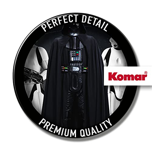 Komar Non-Woven Photo Wallpaper Star Wars The Dark Side Size 368 x 248 cm 4 Parts Including Paste Wallpaper Living Room Bedroom Black White - Image 3
