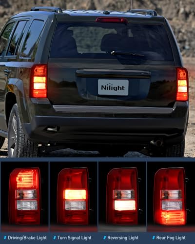 Image of Nilight Taillight Assembly Compatible with 2008-2017 Jeep Patriot