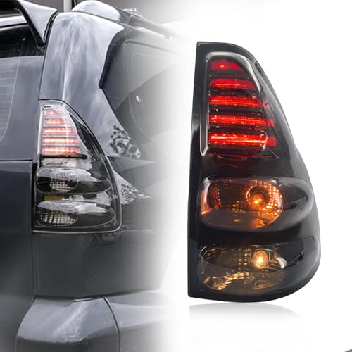 LED Tail lights Compatible with 2003-2009 LEXUS GX470 Toyota Land Cruiser Prado LC120 Taillight Assembly Replacement Right (Passenger Side)
