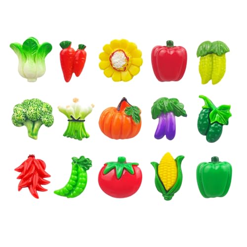 Set de 30 imanes decorativos de resina para refrigerador miniatura 3