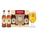 Beer Gifts For Men - 2x Birra Moretti 330ml Bottle 4.5% ABV & Glass - Premium Lager Gift Set for Him, Birthday Gifts for Men, Fathers Day - Perfect Hamper Presents, Alcohol Gift Sets