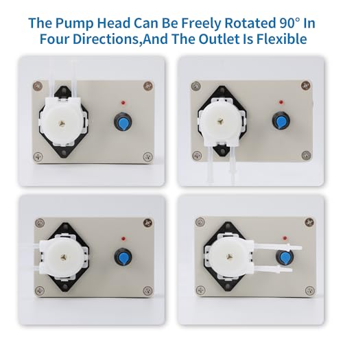 Tbest TBEST1F32U5WS4E Peristaltic Pump,Peristaltic Liquid Pump 10Ml -250Ml/Min Adjustable Flowing Peristaltic Dosing Pump thumb #6