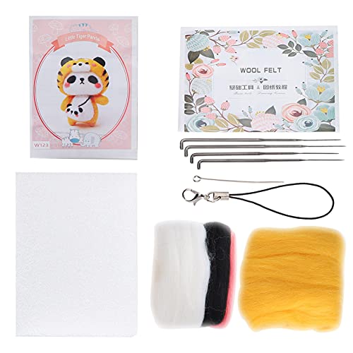 CHEOTIME DIY Nadelfilz-Starter-Set, süßes Panda-Filznadel-Set...