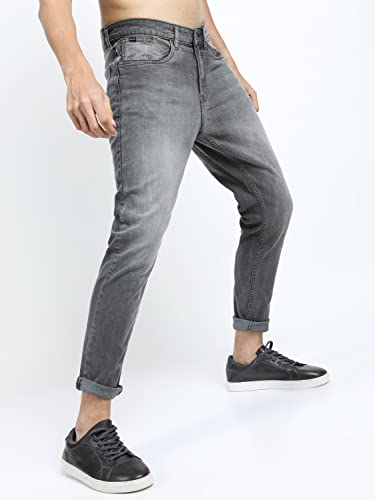 Image of KETCH Men's Tapered Fit Mid Rise Jeans (Stretchable)