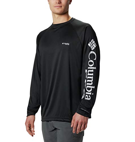 Opiniones y reviews de Ropa de Pesca los más recomendados. 44 Columbia PFG Terminal Tackle - Camisa de Manga Larga para Hombre, Logotipo Negro y Gris., Small