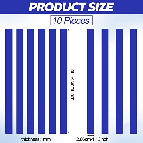 Frienda 10 Pieces Anti Slip Tape Outdoor Waterproof Heavy Duty Adhesive Strips Non Skid Tape High Traction Friction Tape For Stairs Indoor, 16" X 1-1/8", Blue #TOP1