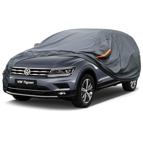 Premium Car Cover Custom Fit BMW X1 (2009-2025), 16 Layers Heavy Duty Car Cover Waterproof All Weather with Zipper Door for Sun Rain Snow Dust Uv Protection